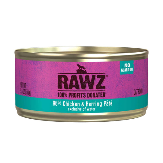 Rawz Cat 96% Chicken Herring Pate 5.5oz. (Case of 24)