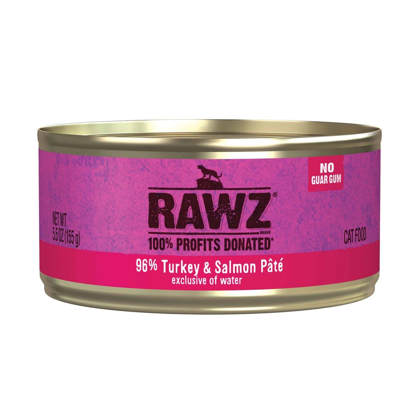 Rawz Cat 96% Turkey Salmon Pate 5.5oz. (Case of 24)