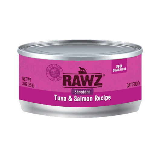 Rawz Cat Shredded Tuna Salmon 3oz. (Case of 18)