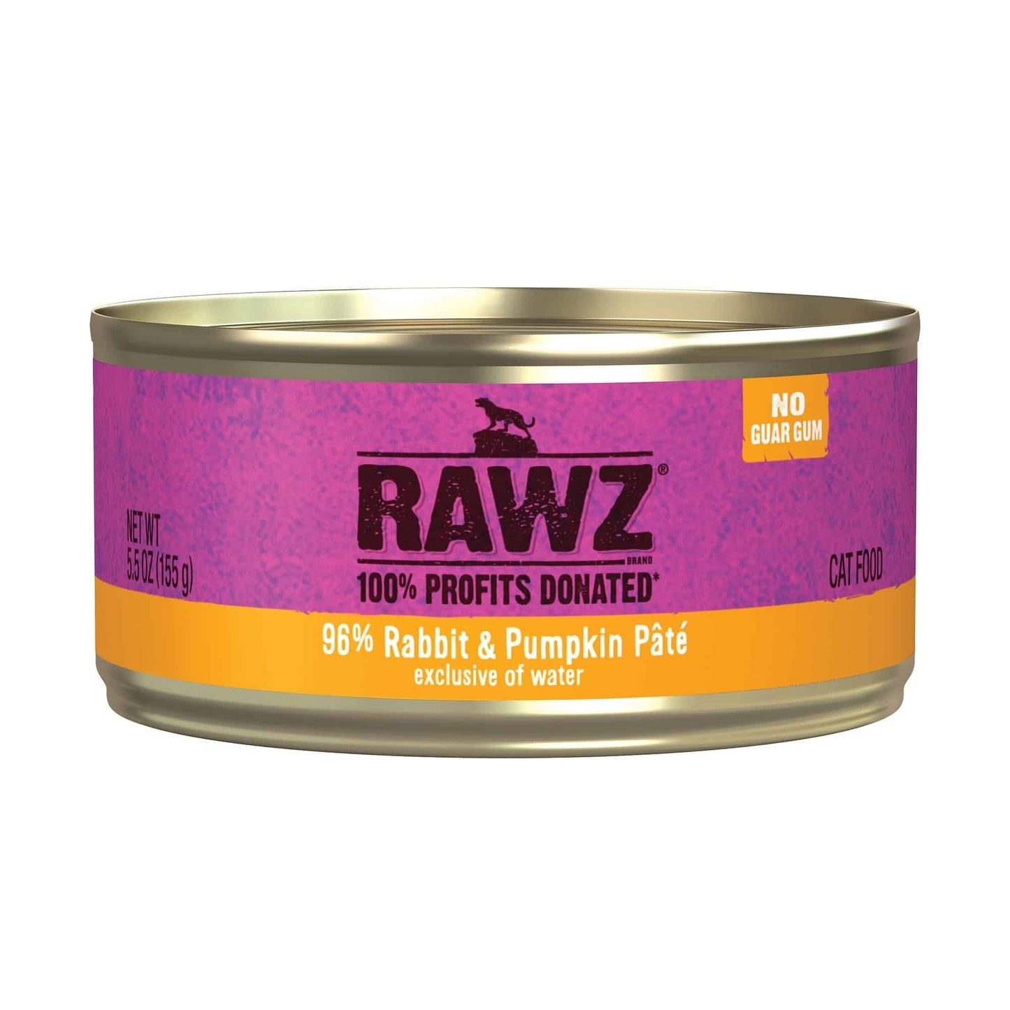 Rawz Cat 96% Rabbit Pumpkin Pate 5.5oz. (Case of 24)