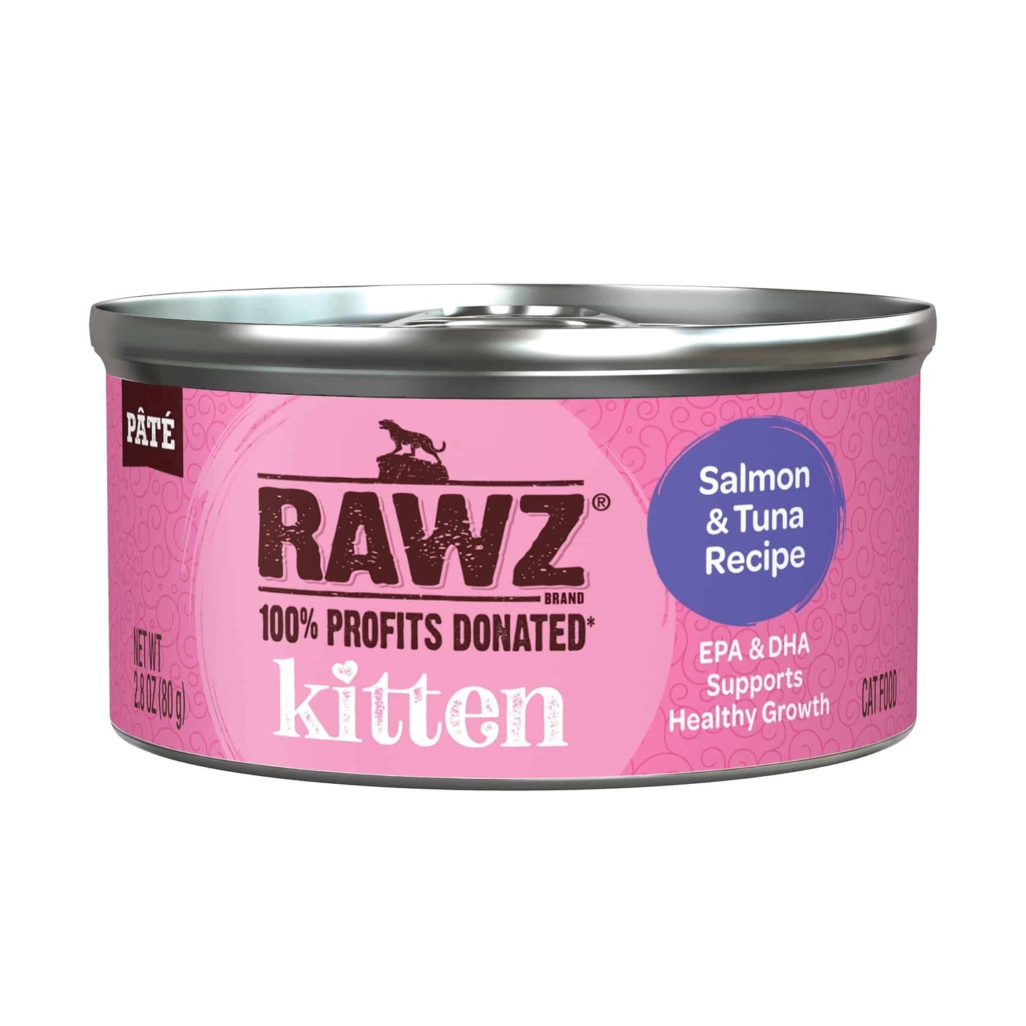 Rawz Cat 2.8oz. Kitten Salmon Tuna Pate (Case of 18)