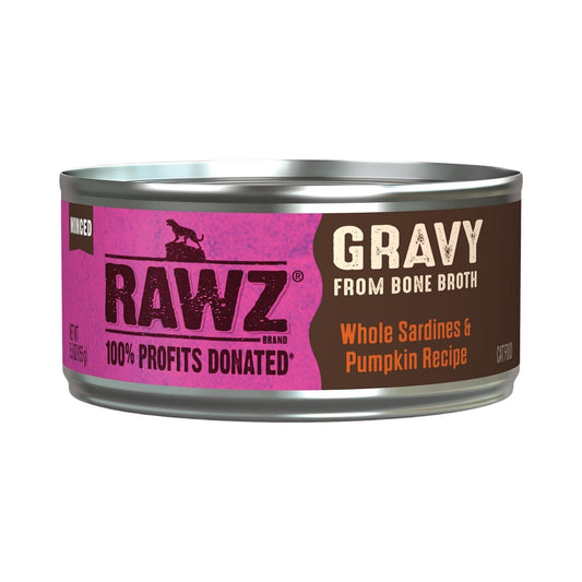 Rawz Gravy Cat 5.5oz. Whole Sardines Pumpkin (Case of 24)