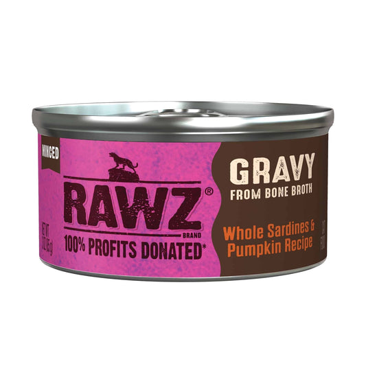 Rawz Gravy Cat 3oz. Whole Sardines Pumpkin (Case of 18)