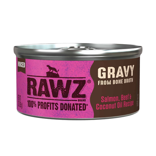 Rawz Gravy Cat 3oz. Salmon Beef Coconut Oil (Case of 18)