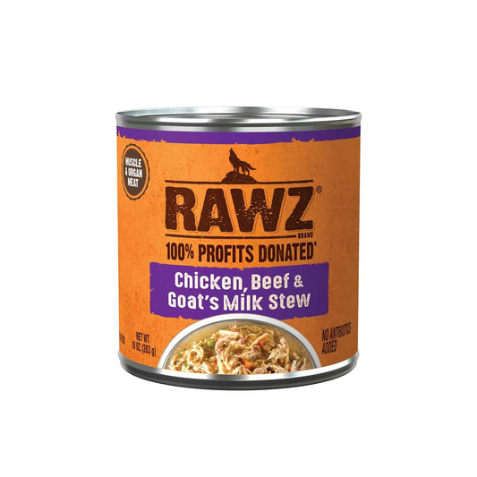 Rawz Stew Dog 10oz. Chicken Beef Goat Milk (Case of 12)