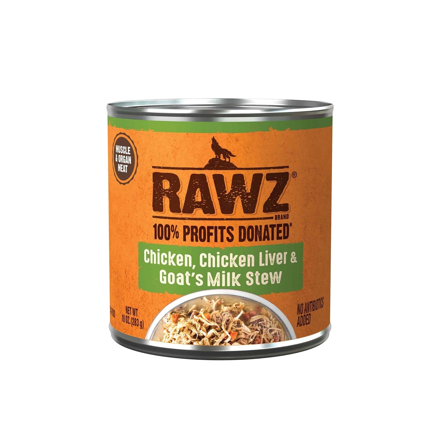 Rawz Stew Dog 10oz. Chicken Chicken Liver Goat Milk (Case of 12)