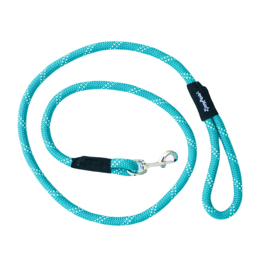 Zippypaws Climbers' Rope Leash Teal 6ft.