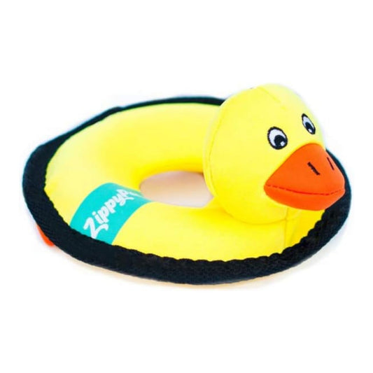 ZippyPaws Z-Stitch Floaterz Dog Toy Duck Yellow 1ea/MD