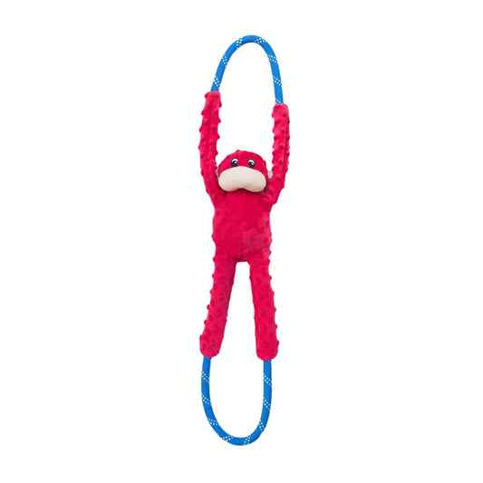 ZippyPaws RopeTugz Dog Toy Monkey Red 1ea/LG