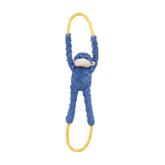 ZippyPaws RopeTugz Dog Toy Monkey Blue 1ea/LG