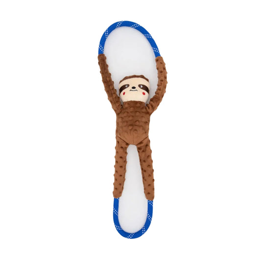 ZippyPaws RopeTugz Dog Toy Sloth Brown 1ea/LG