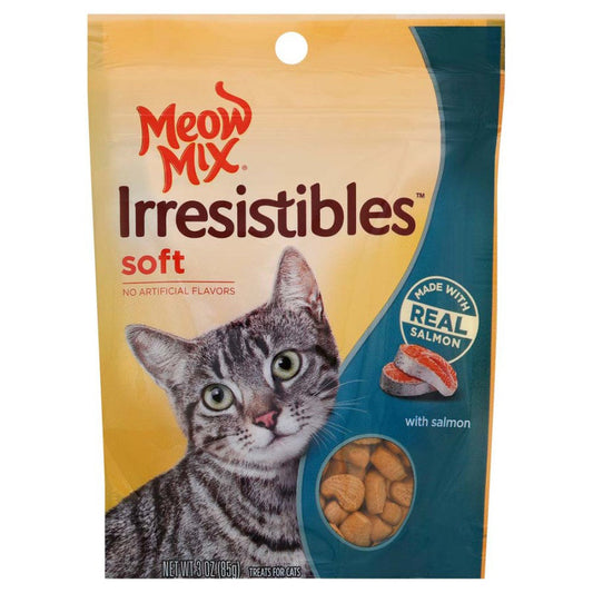 Meow-Mix Irresistibles Soft Cat Treats Salmon 5ea/3 oz