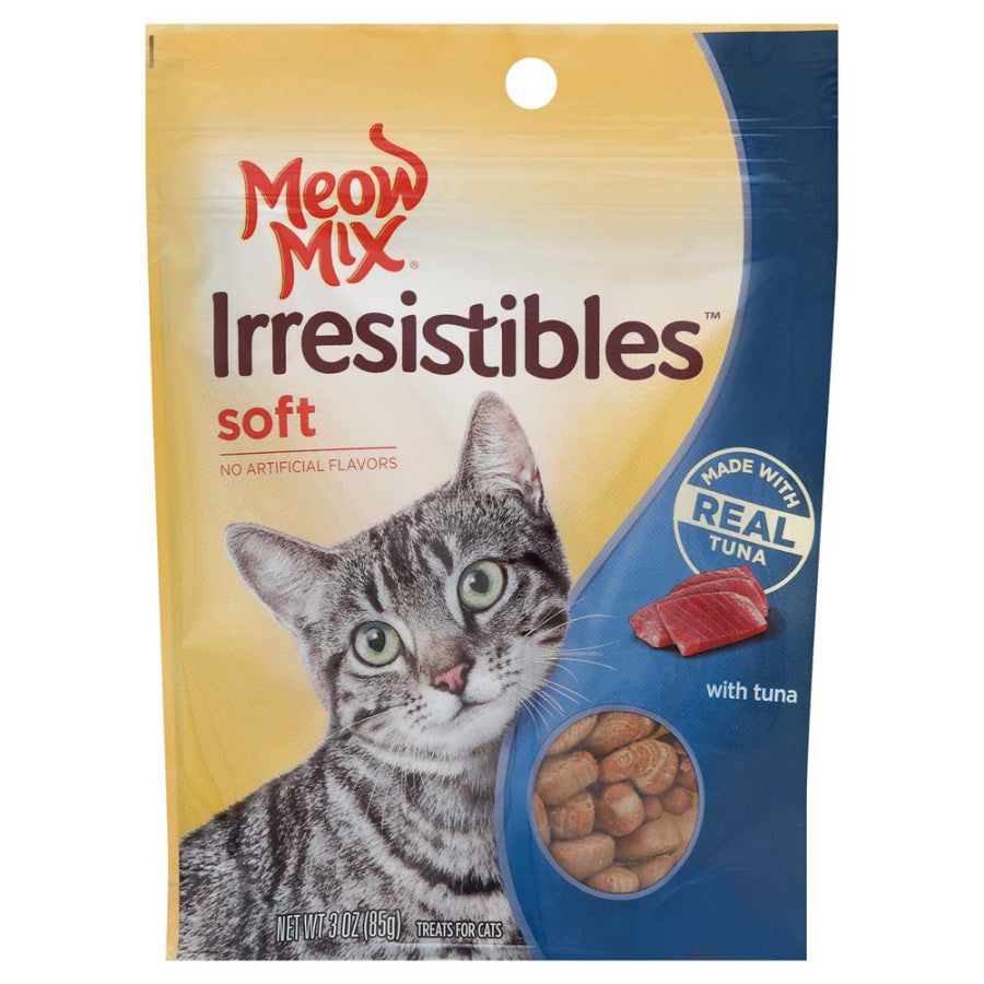 Meow-Mix Irresistibles Soft Cat Treats Tuna 5ea/3 oz