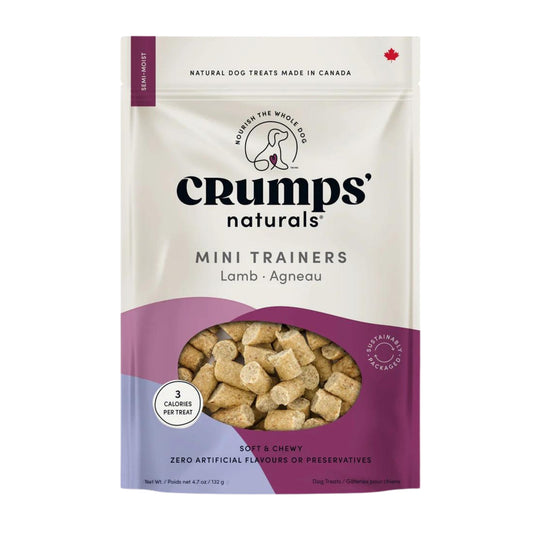 Crumps Naturals Dog 4.6oz. Mini Trainers Semi-Moist Lamb