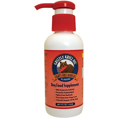 Grizzly Dog Krill Oil 4oz.