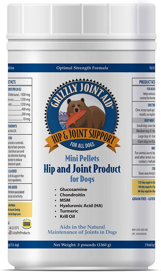 Grizzly Dog Joint Aid Pellet 48oz.