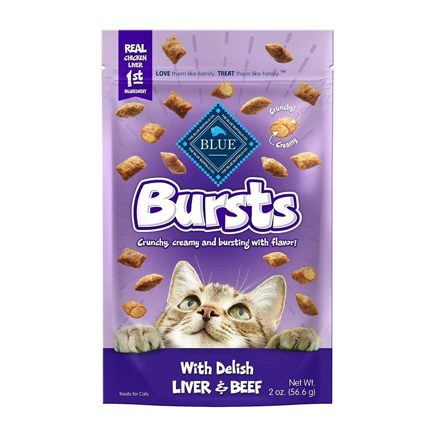 Blue Buffalo Bursts Liver Beef 2oz. (Case of 6)