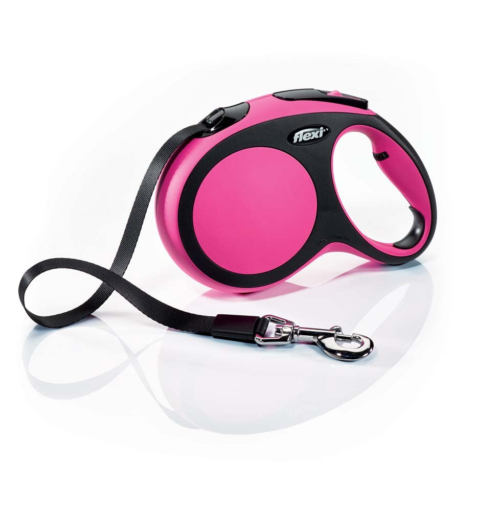 Flexi New Comfort Retractable Tape Dog Leash Pink 1ea/16 ft, LG, Up To 132 lb