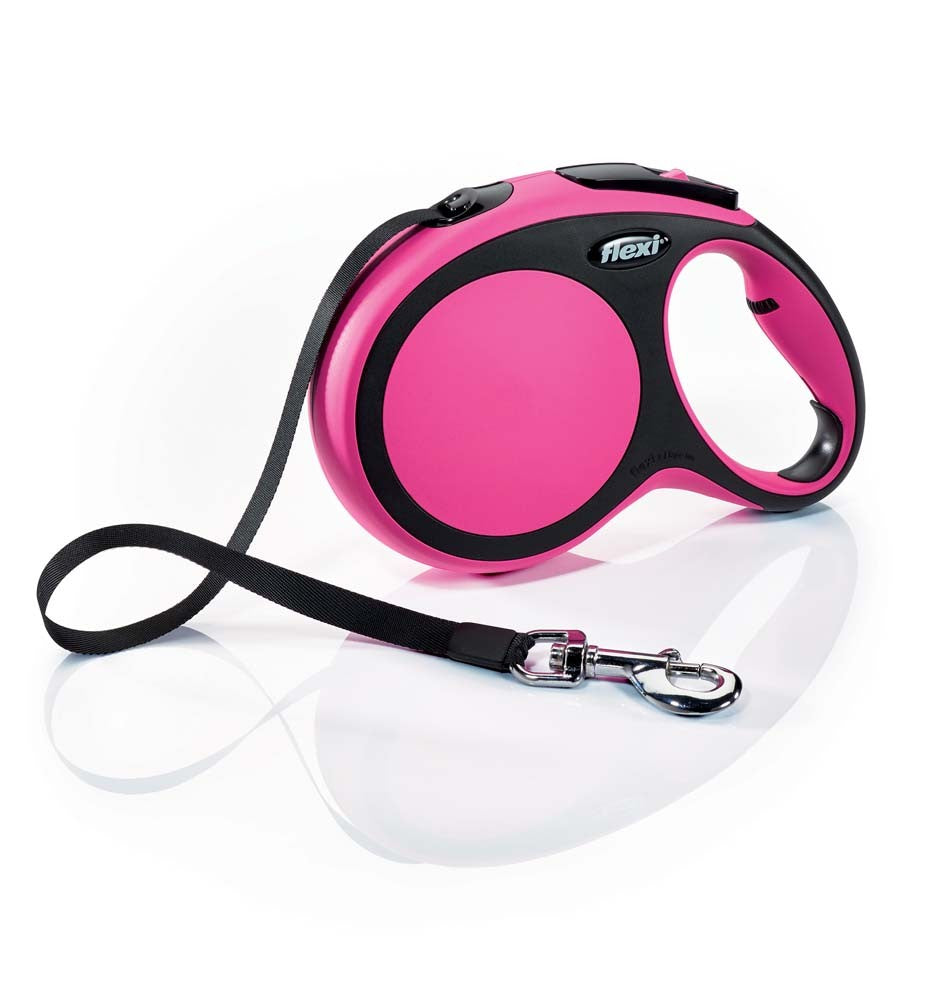 Flexi New Comfort Retractable Tape Dog Leash Pink 1ea/26 ft, LG, Up To 110 lb