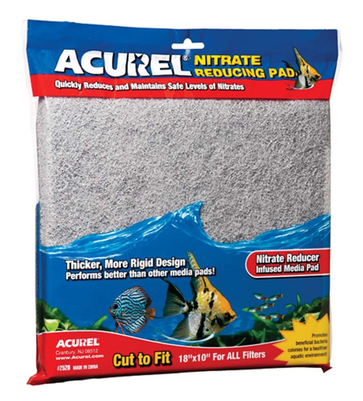 Acurel Cut to Fit Nitrate Reducing Filter Media Pad Grey 1ea/18 In X 10 in