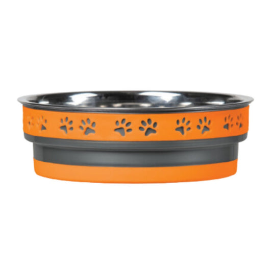 Loving Pets Corsa Pet Bowl Inferno Orange, 1ea/LG