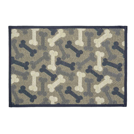 Loving Pets Bella Fashion Mats Bones Denim 1ea/One Size