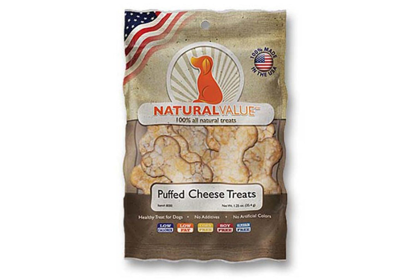 Loving Pets Natural Value Puffed Chips Dog Treats Cheese 1ea/1.25 oz