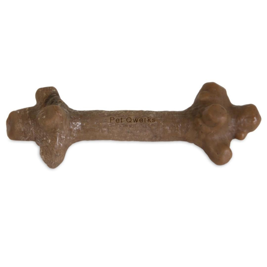 Pet Qwerks Barkbone Natural Instincts Nylon Stick Dog Chew Toy Peanut Butter 1ea/SM