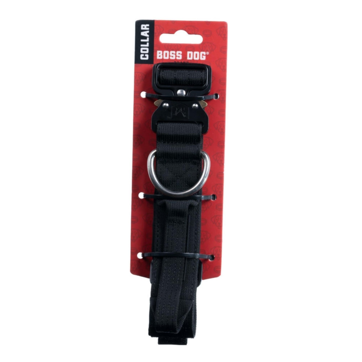 Boss Dog Tactical Adjustable Dog Collar Black, 1ea/Medium, 15-18 in