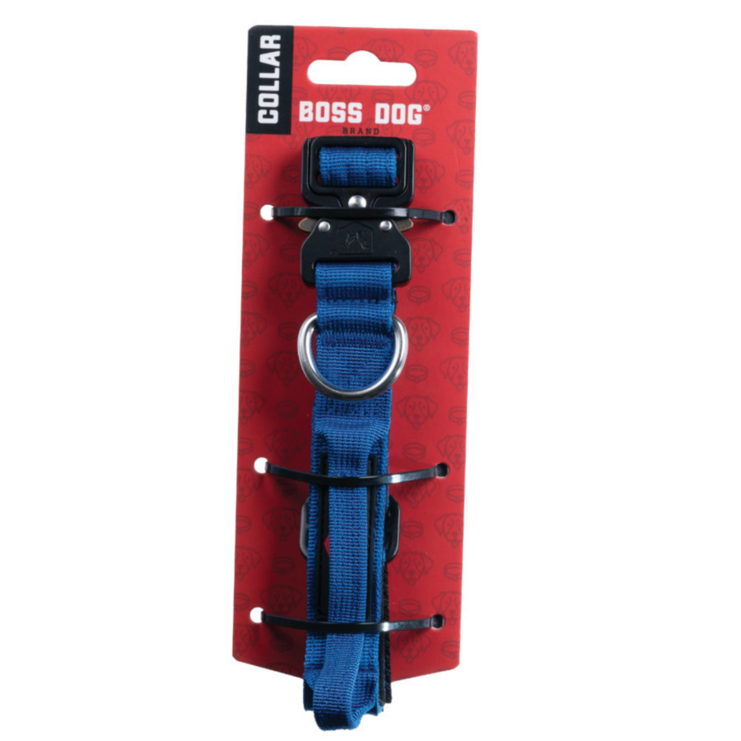 Boss Dog Tactical Adjustable Dog Collar Blue, 1ea/Small, 13-16 in