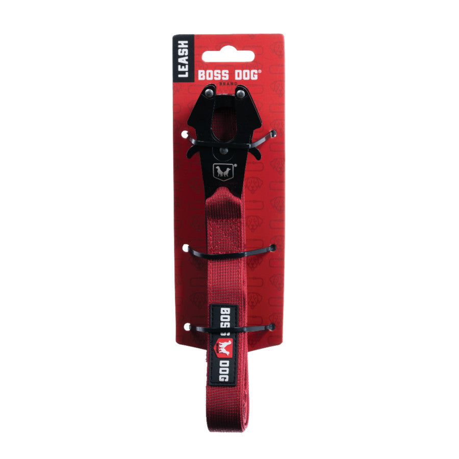 Boss Dog Tactical Dog Leash Red, 1ea/6 ft