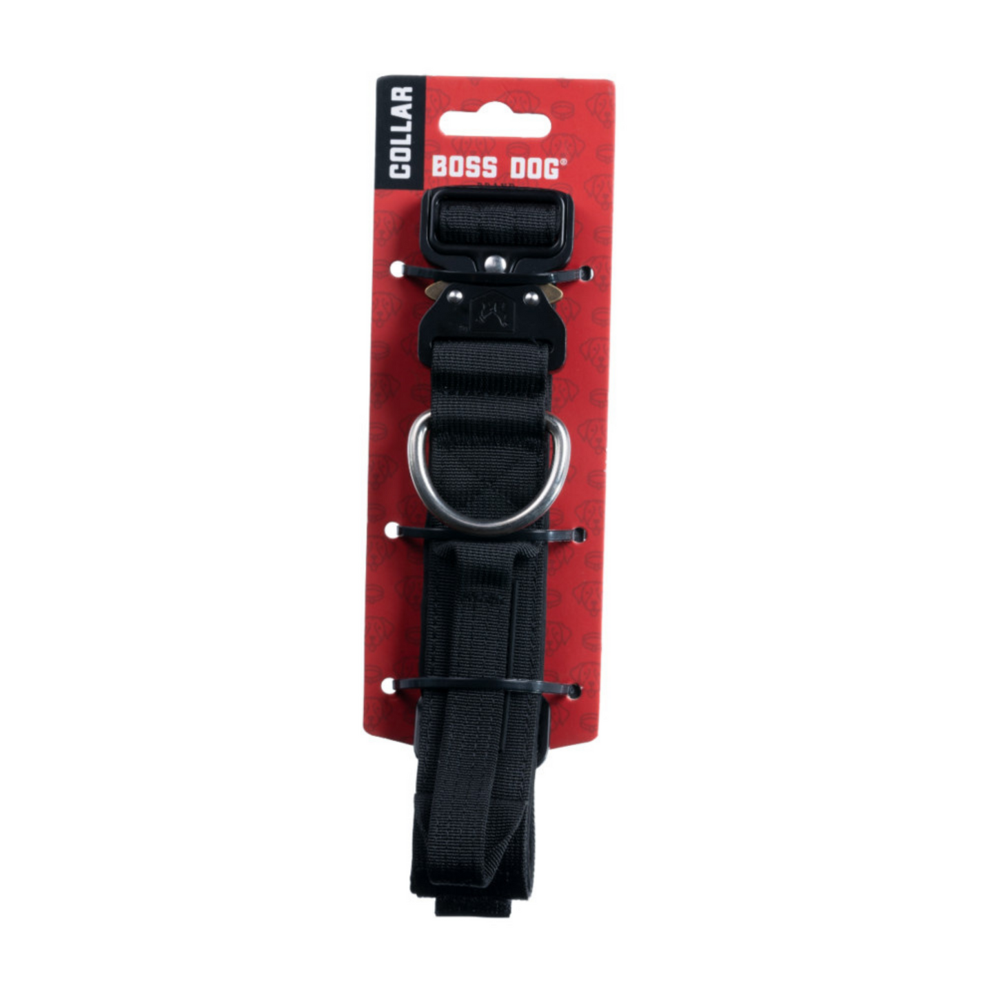 Boss Dog Tactical Adjustable Dog Collar Black, 1ea/Large, 17-22 in