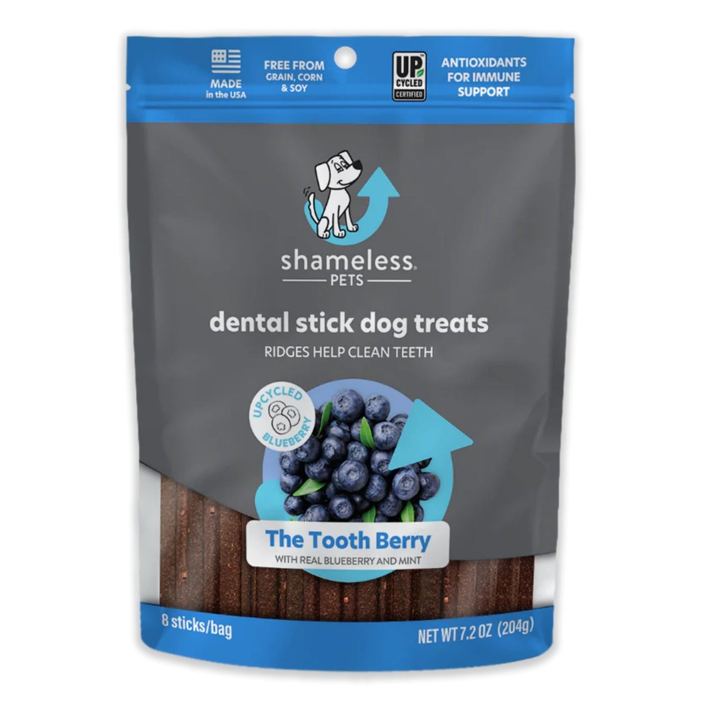 Shameless Dog Dental Sticks Blueberry/Mint