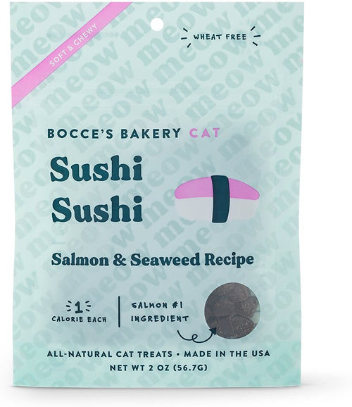 Bocces Bakery Sushi Sushi Soft and Chewy Cat Treats 2oz.