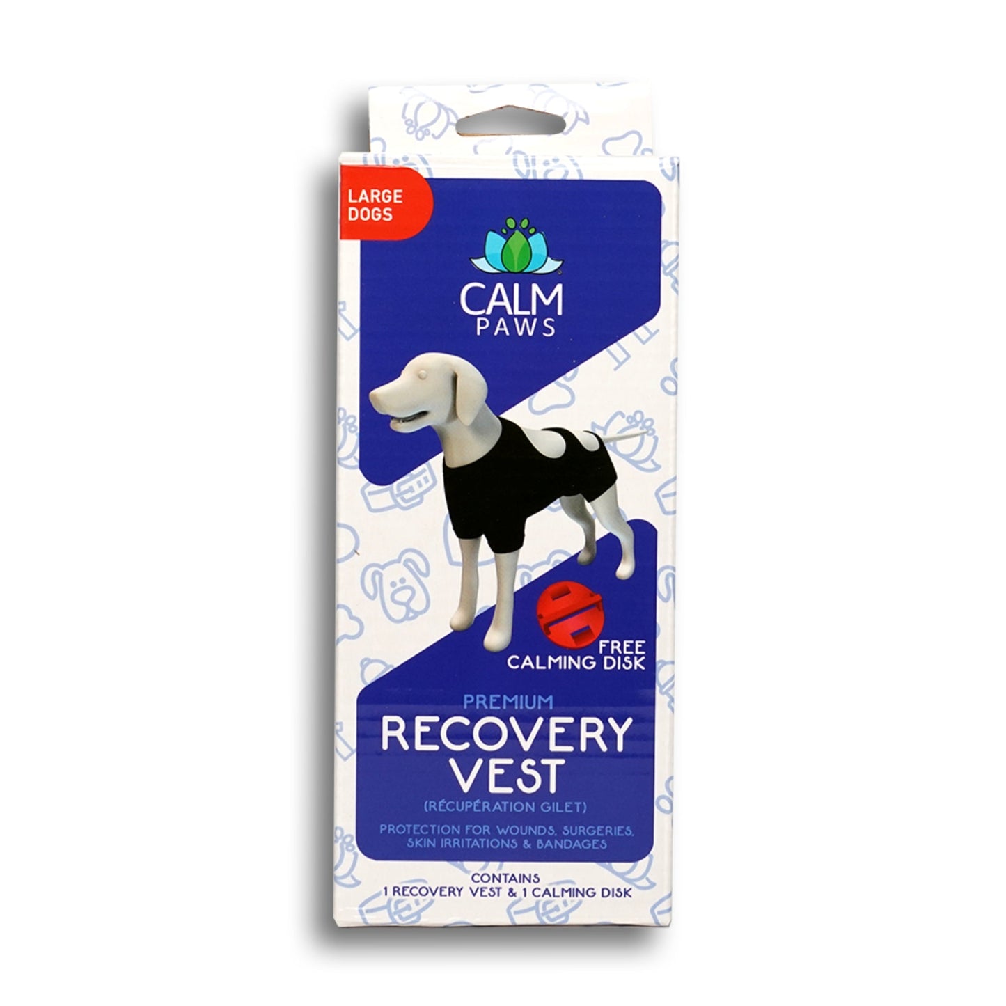 Calm Paws Calming Recovery Vest Large