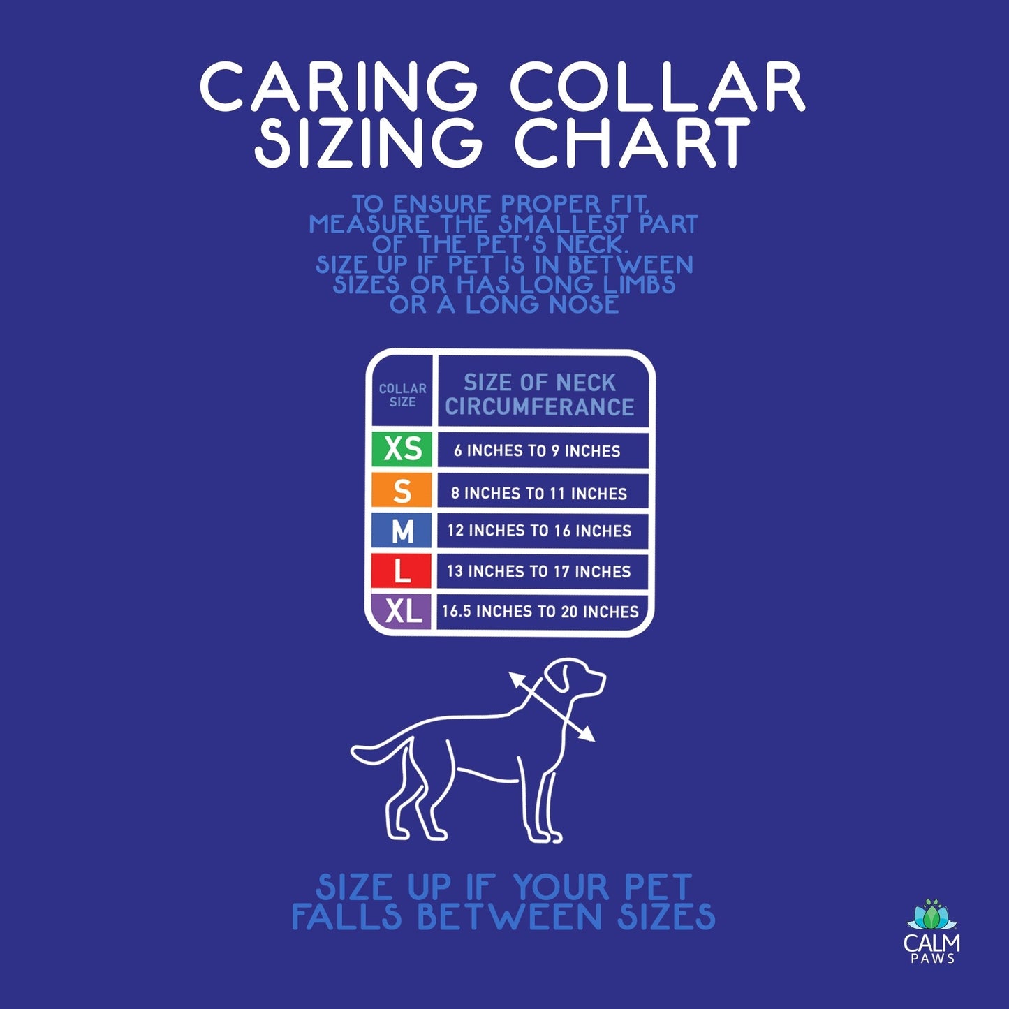 Calm Paws Caring Collar w/ Calming Disk For Dogs Medium