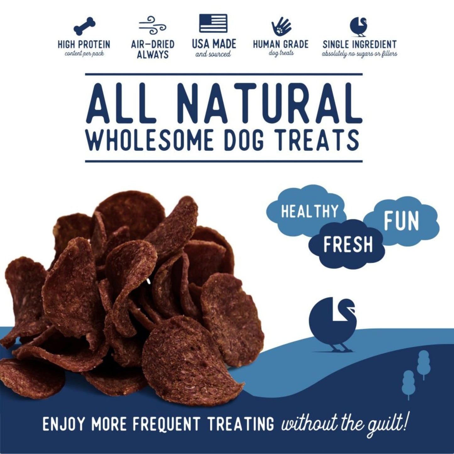 Beg & Barker Whole Turkey Chips Dog Treats 1ea/8 oz