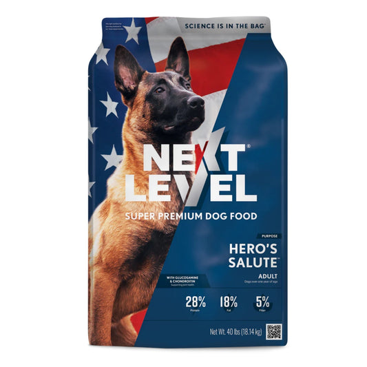 Natures Own Next Level Hero's Salute Adult Dog Food 40 Lb