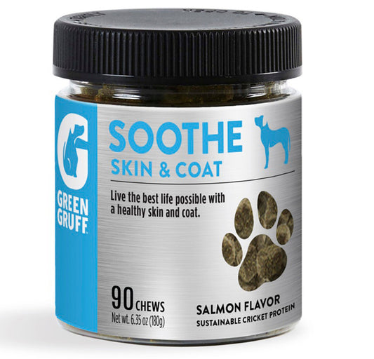 Green Gruff Soothe Skin & Coat Dog Supplements 1ea/90 ct