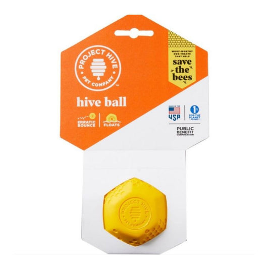 Project Hive Pet Company Hive Ball Yellow Medium