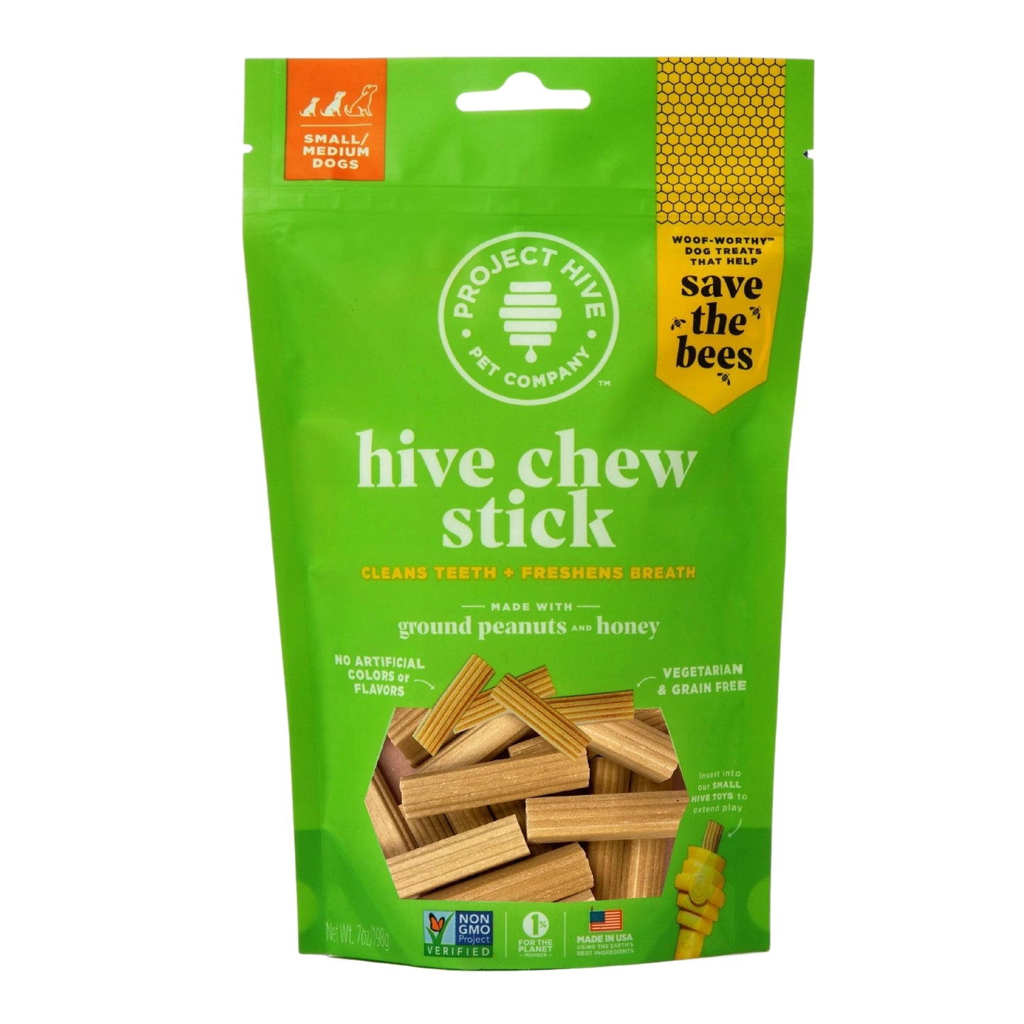 Project Hive Pet Company Hive Chew Stick Peanut Butter Small