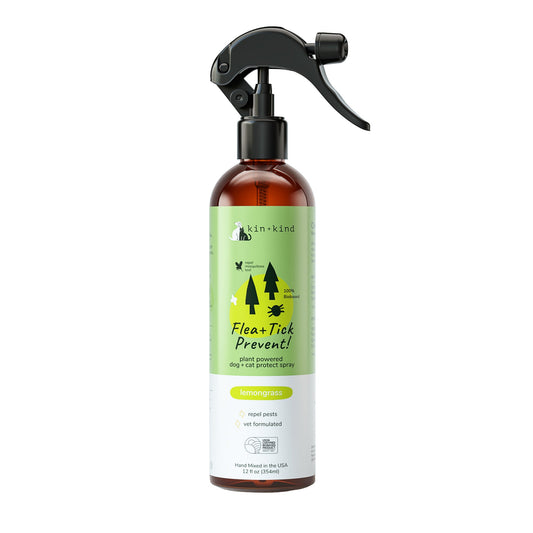 Kin+Kid Flea/Tick Lemongrass Protect Spray 12oz.