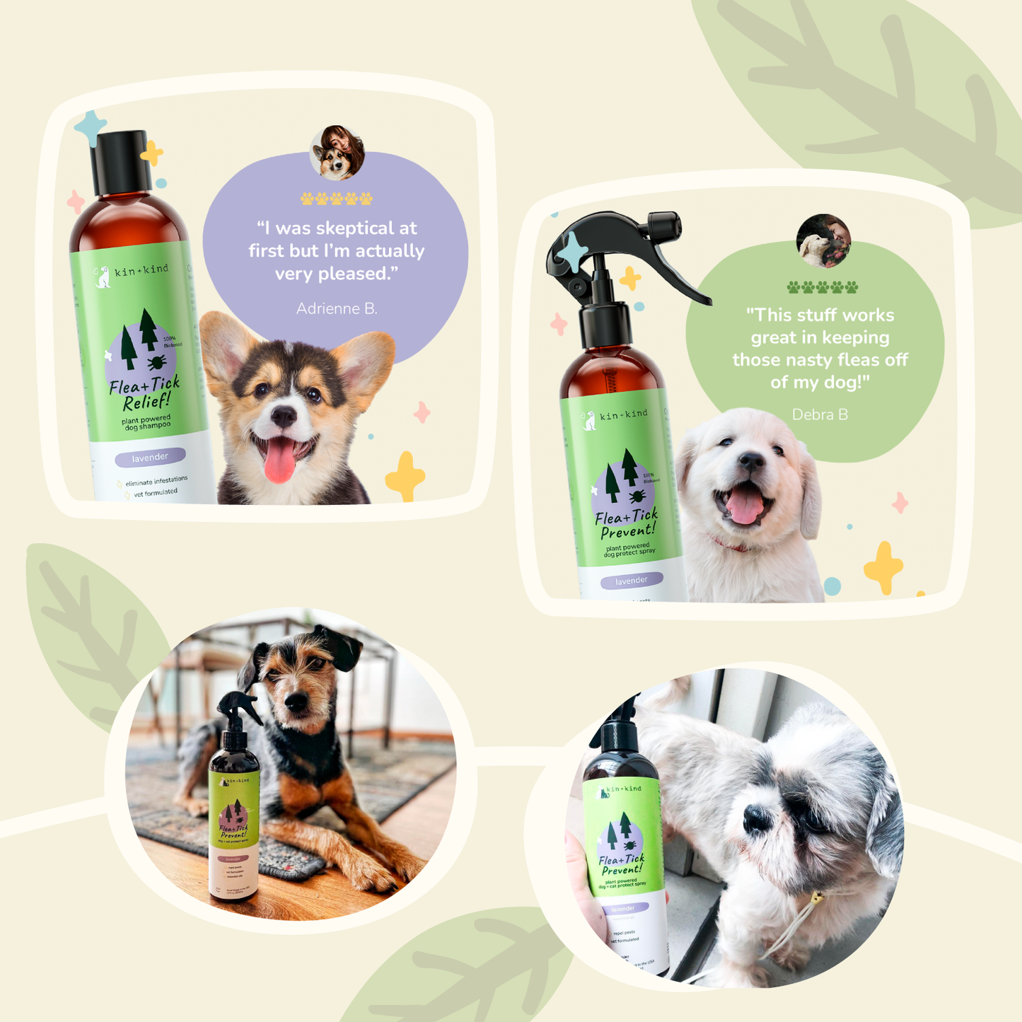 Kin+Kid Flea/Tick Lavender Shampoo 12oz.