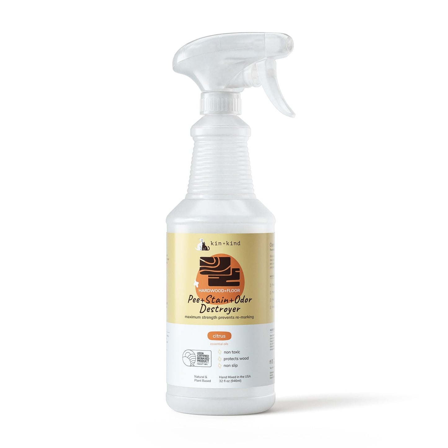 Kin+Kid Pee & Stain Odor Destroyer Hardwood Floor Citrus