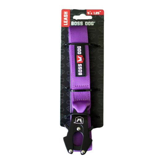 Boss Dog Tactical Dog Leash Purple, 1ea/4 ft