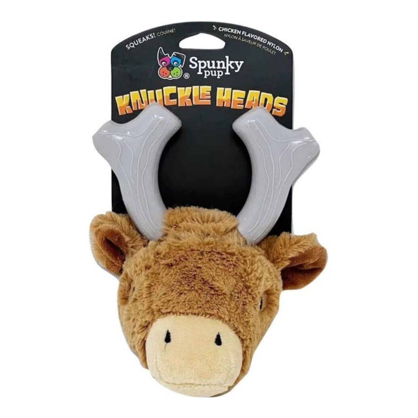 Spunkypup Knuckleheads Plush-Chew Toy Deer One Size