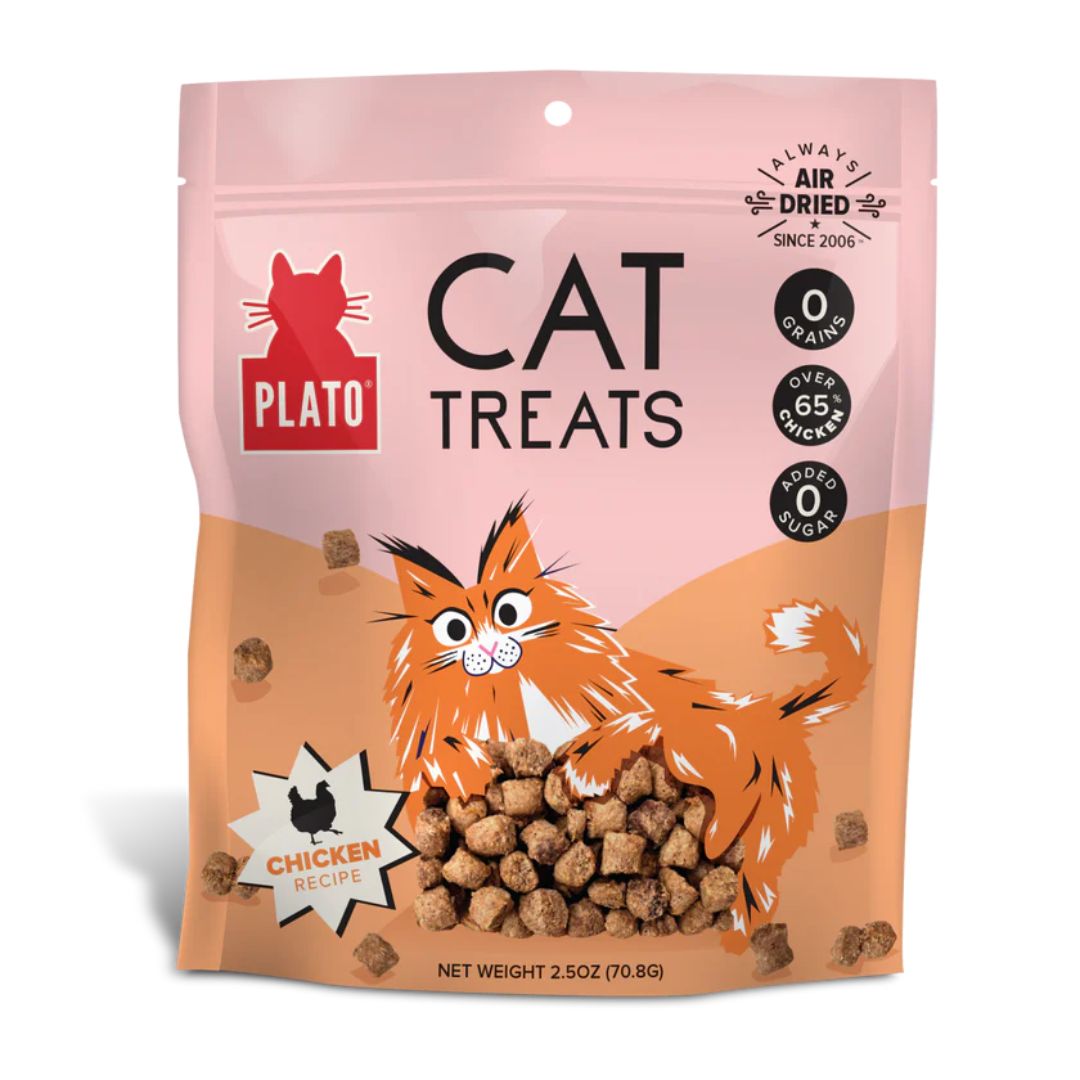 Plato Cat Grain Free Air Dried Treat Chicken 2.5Oz