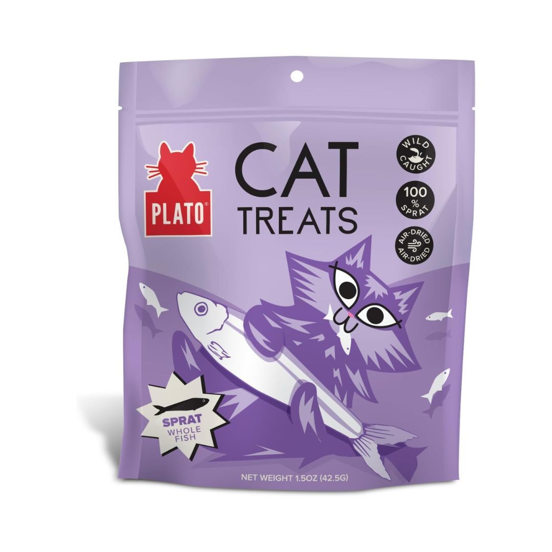 Plato Cat Grain Free Air Dried Treat Baltic Sprat 2.5Oz