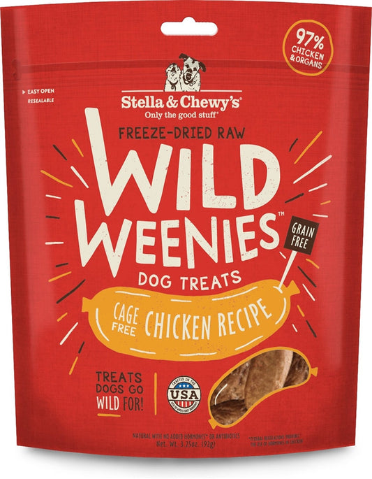 Stella And Chewys Dog Freeze Dried Weenie Chicken 3.25 oz.