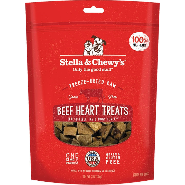 Stella And Chewys Dog Freeze-Dried Treat Beef Heart 3oz.